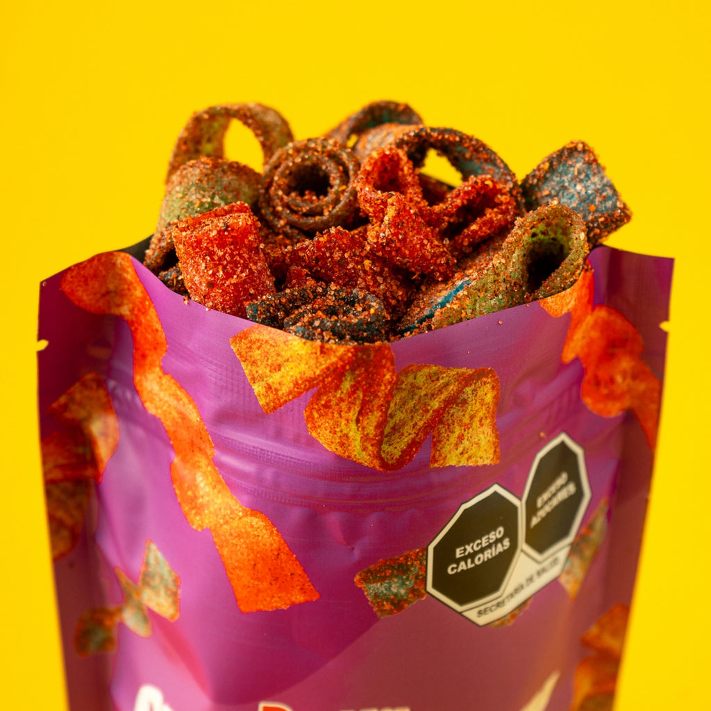 POR KILO BOTANAS CLASSICMIX ENCHILADO DE 300 G. (MIX DE TIRITAS DE MORA AZUL, MANZANA Y CEREZA)