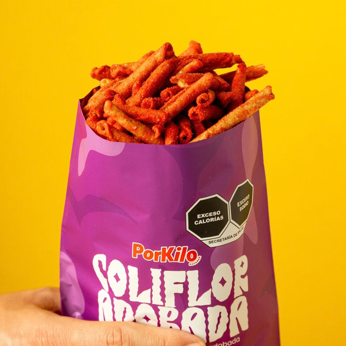 POR KILO BOTANAS CHIPS DE COLIFLOR ADOBADO DE 100 G.
