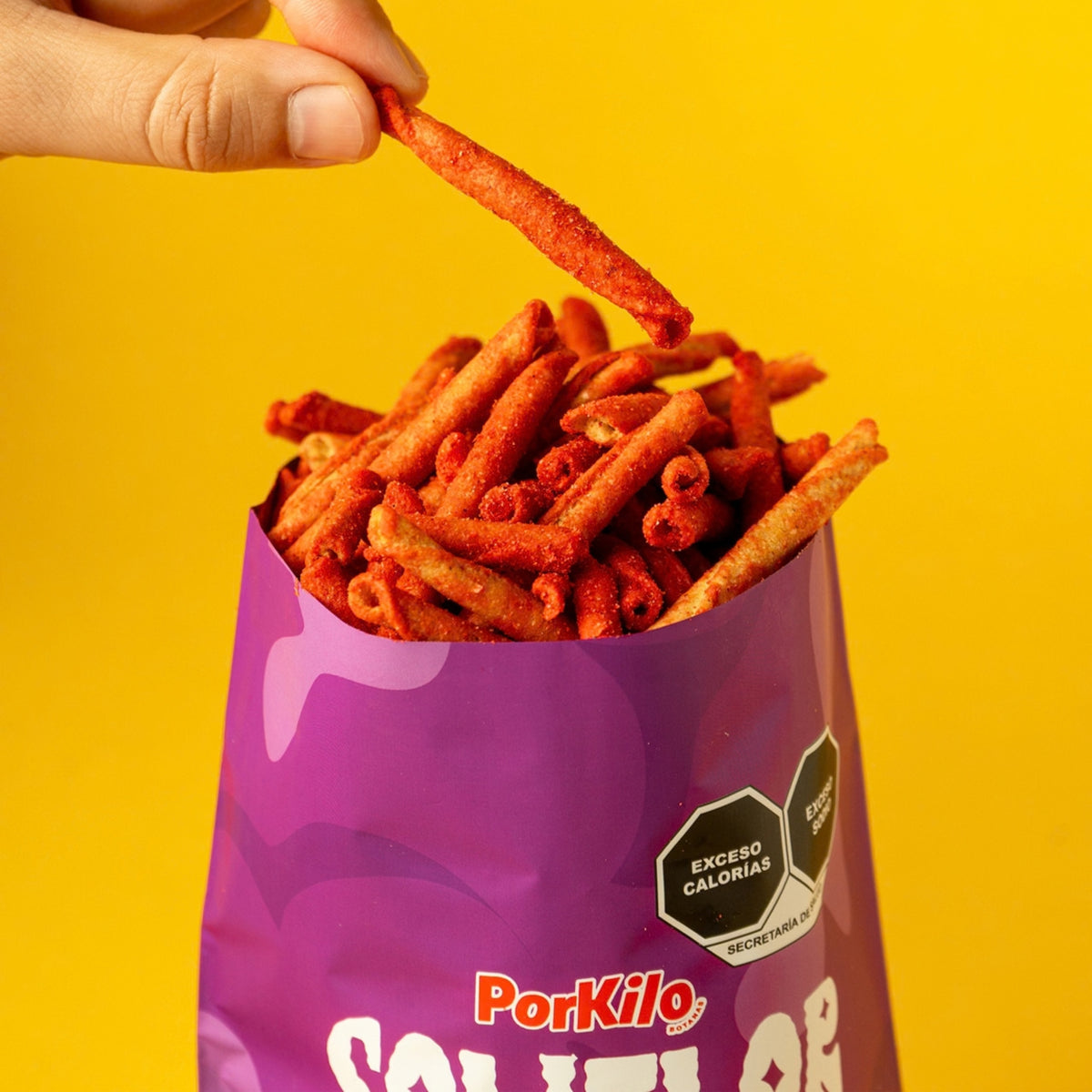 POR KILO BOTANAS CHIPS DE COLIFLOR ADOBADO DE 100 G.