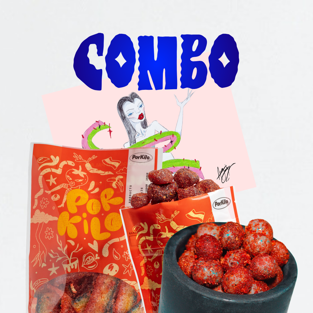 COMBO LIVE - TIRITA DE ARCOÍRIS, CEREZA DESHIDRATADAS ENCHILADA Y MORA SOUR  500g